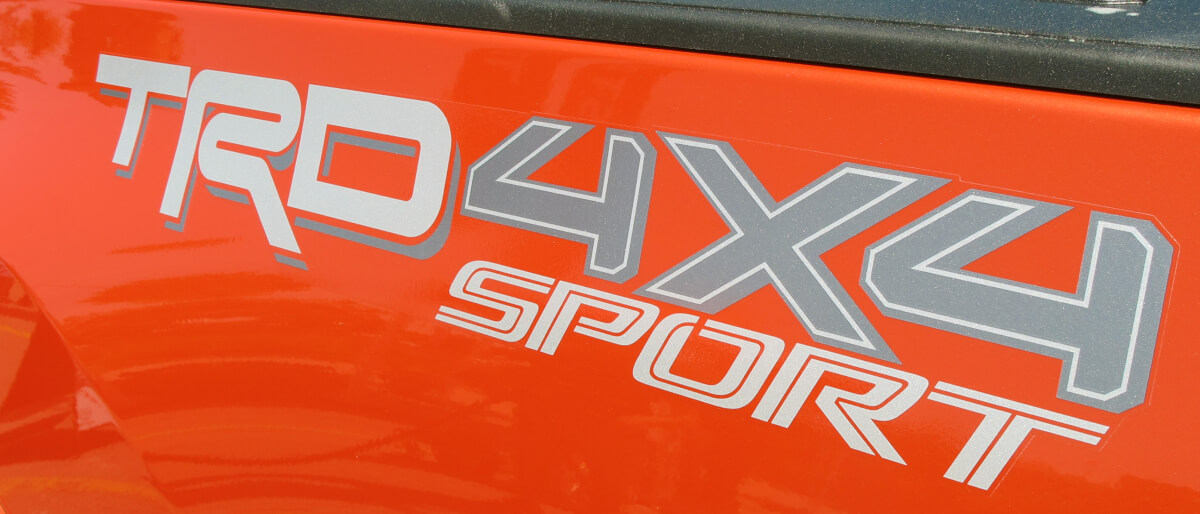 2 side Toyota TRD Truck Off Road SPORT  4x4 Toyota Racing Tacoma Decal Vinyl Sticker #2
