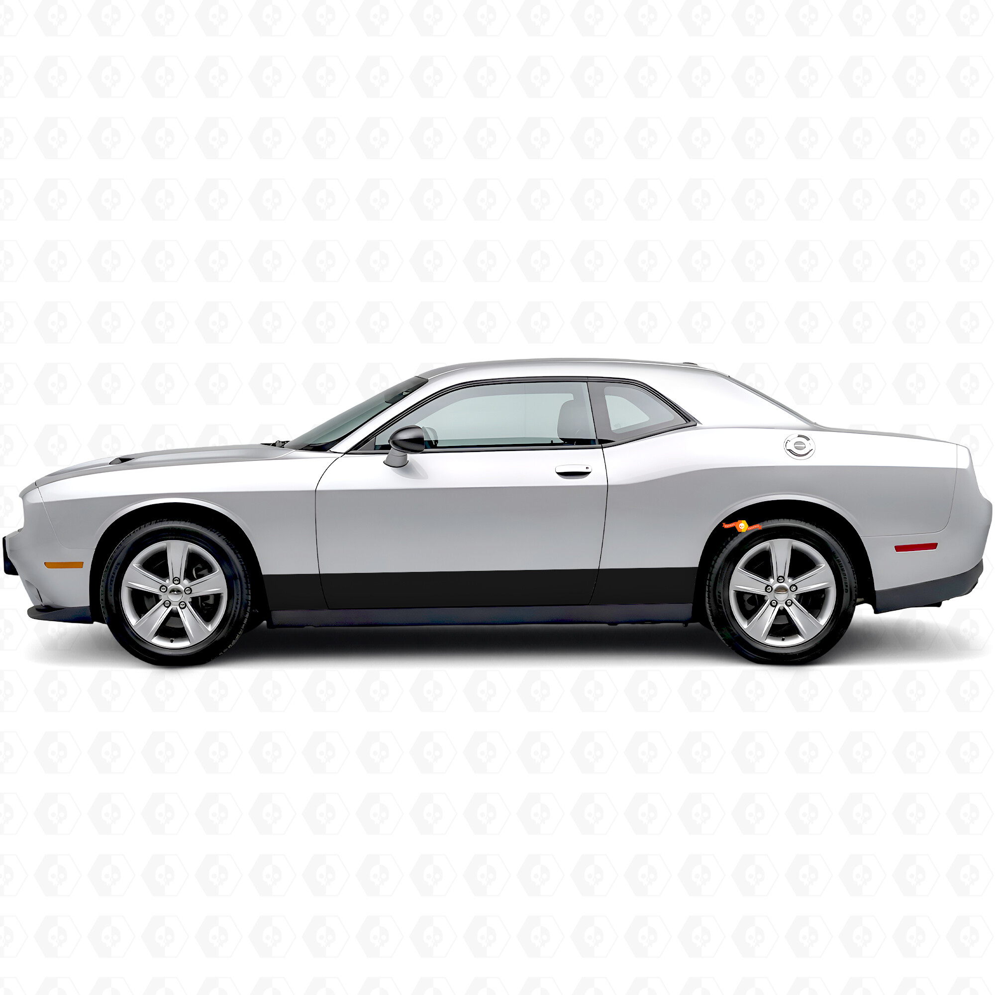 Straight Stripes Rocker Panel Vinyl Decal Sticker for Dodge Challenger
