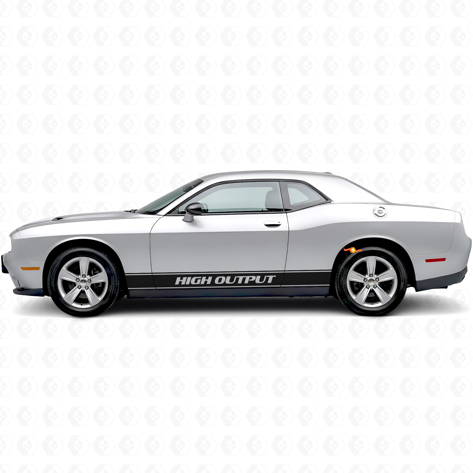 High Output Outline Stripes Side Vinyl Decal Sticker for Dodge Challenger