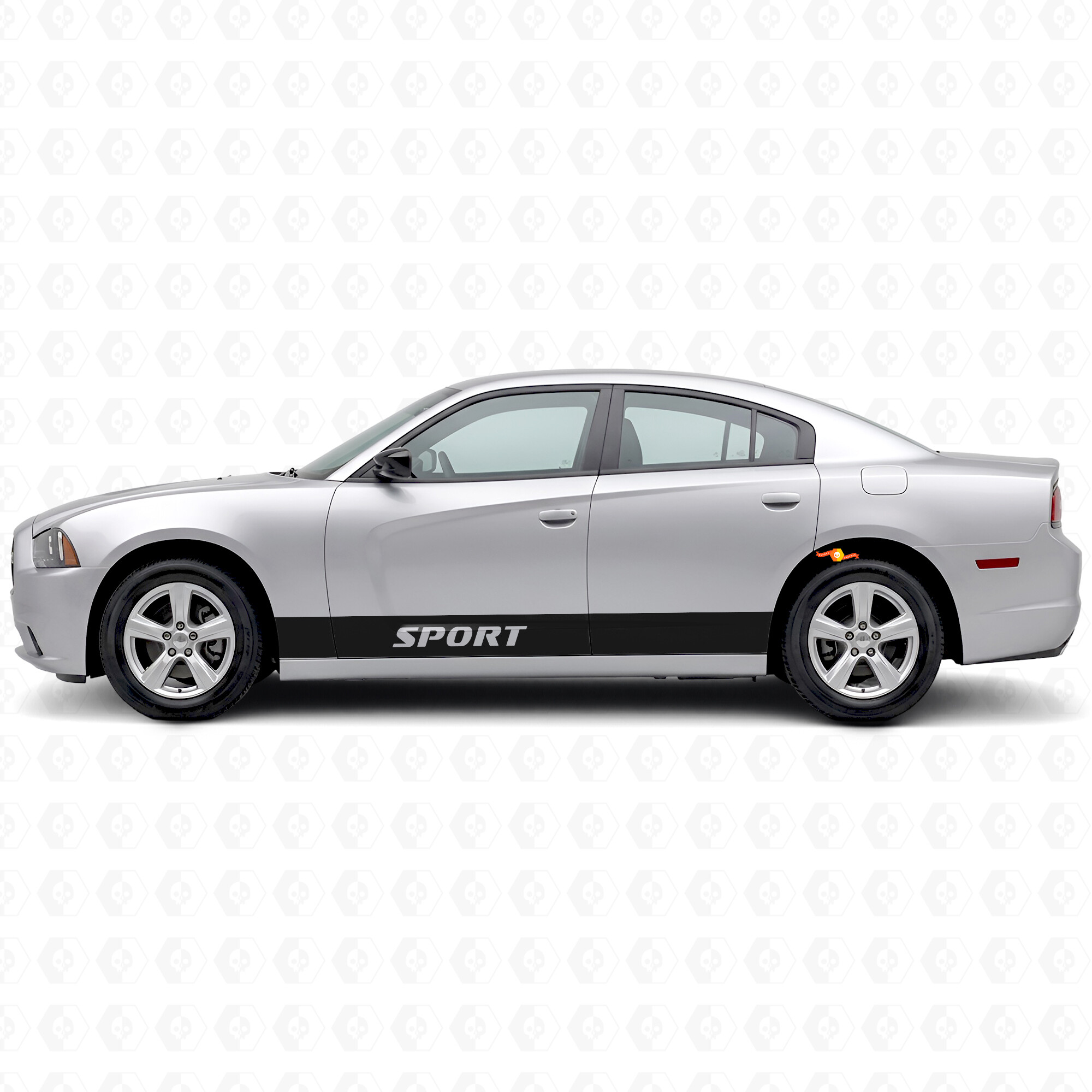 Sport Straight Stripes Side Vinyl Decal Sticker for Dodge Charger 2011-2014