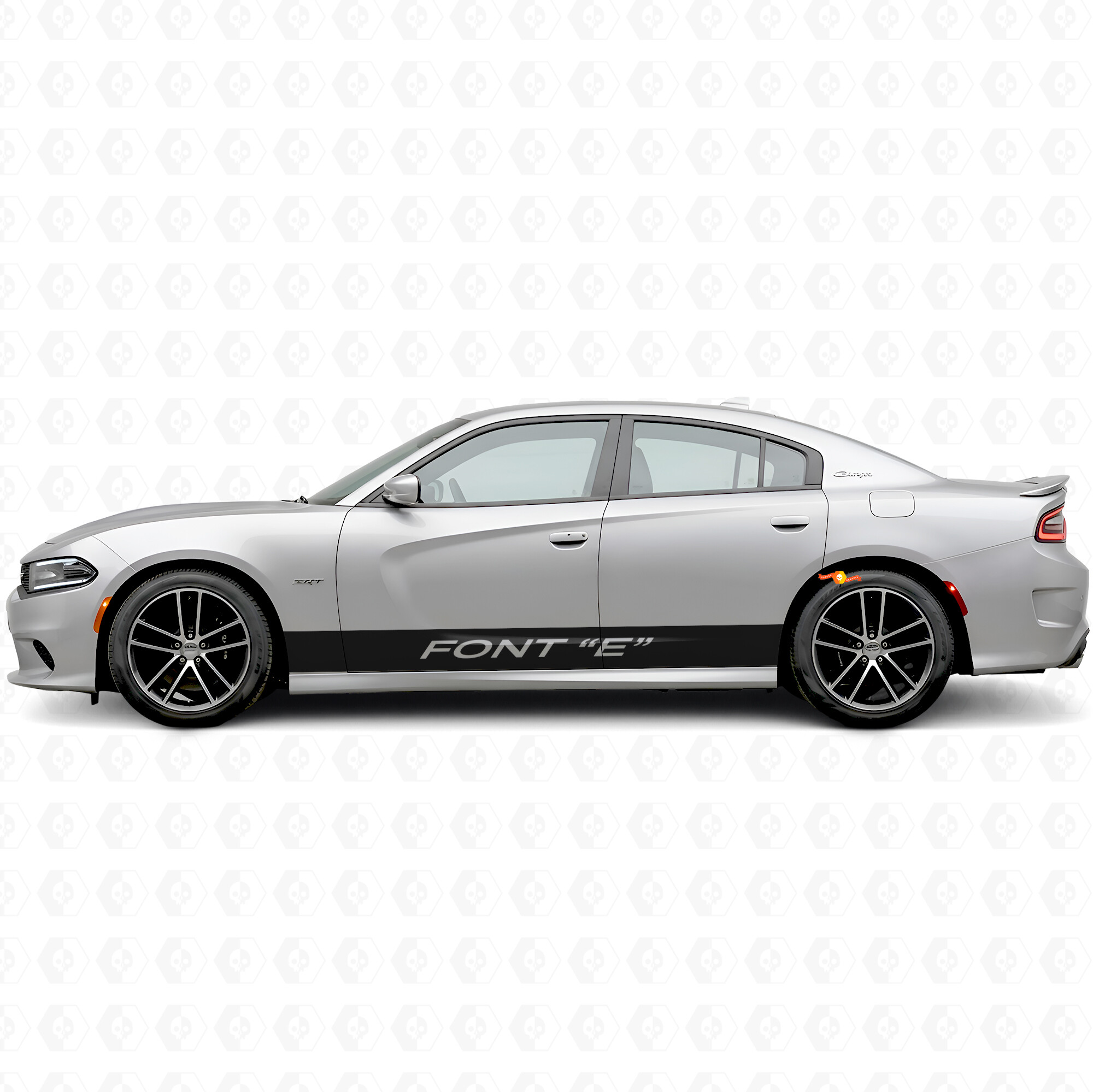 Custom Straight Stripes Side Vinyl Decal Sticker for Dodge Charger 2015-2026