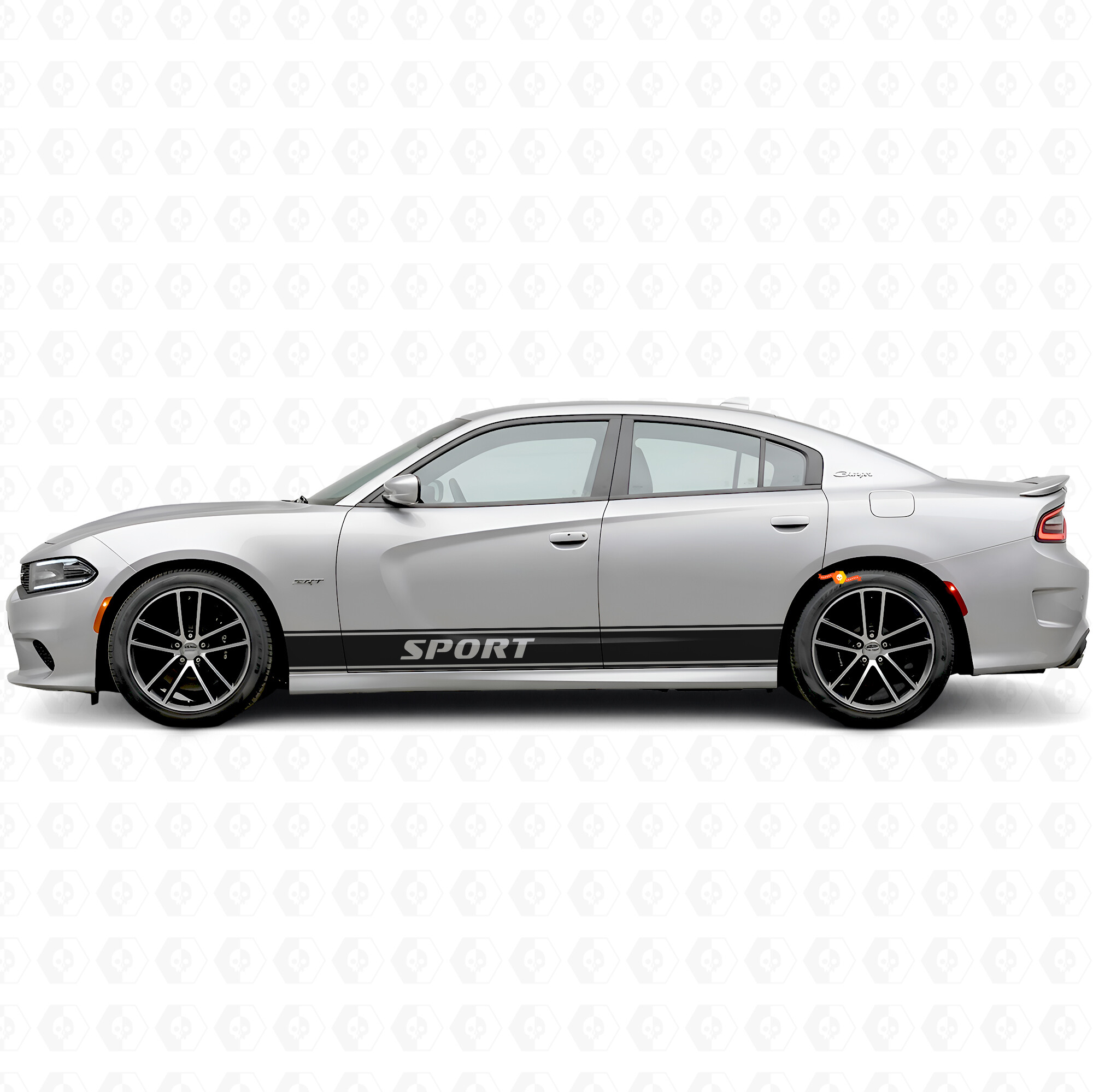 Sport Outline Stripes Side Vinyl Decal Sticker for Dodge Charger 2015-2026