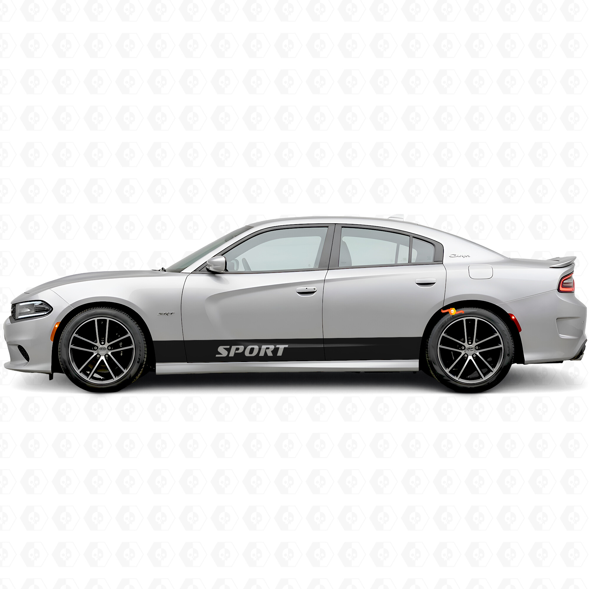 Sport Straight Stripes Side Vinyl Decal Sticker for Dodge Charger 2015-2026