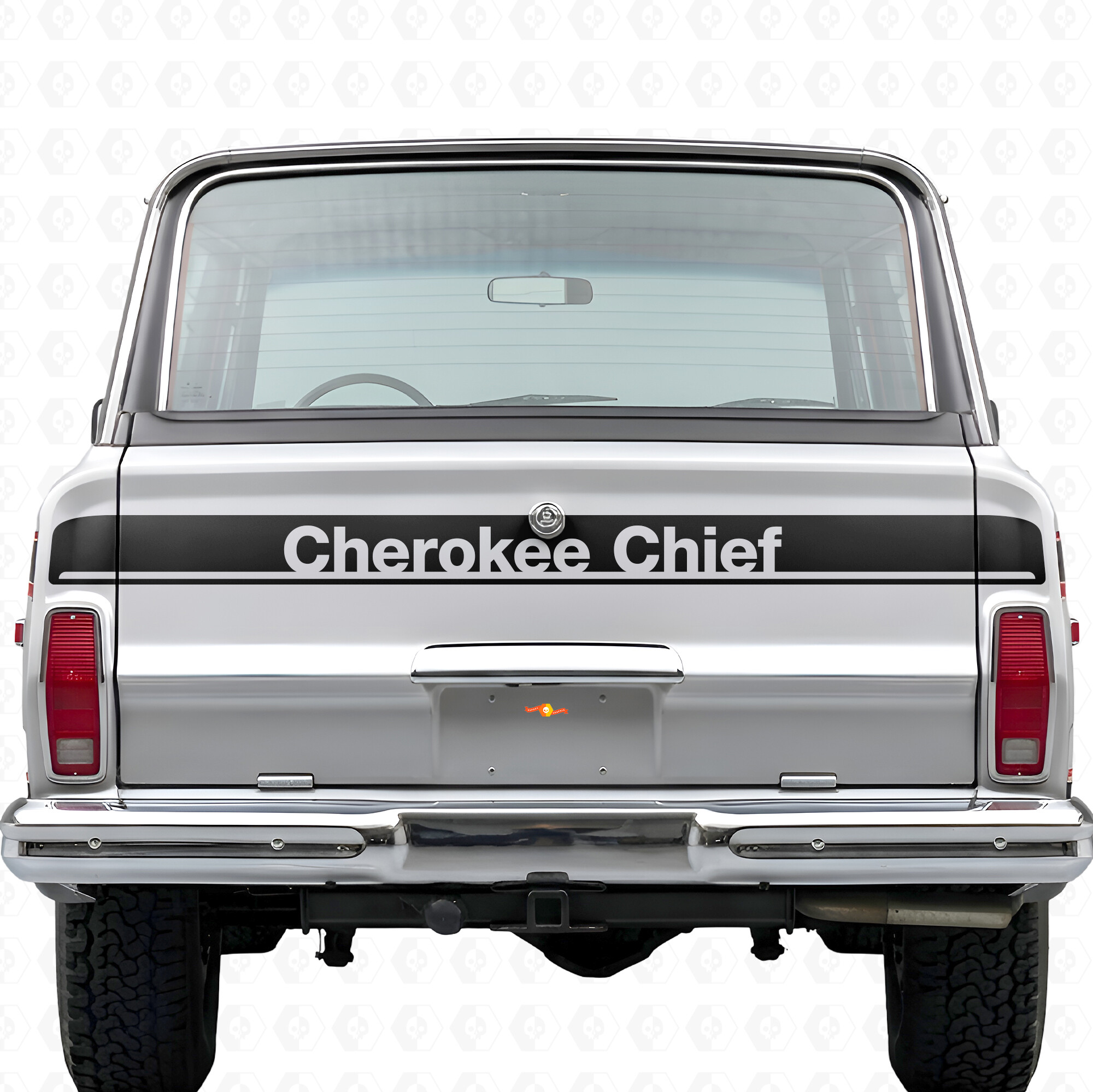 Cherokee Chief Tailgate Vinyl Decal Sticker for Jeep Cherokee 1981-83