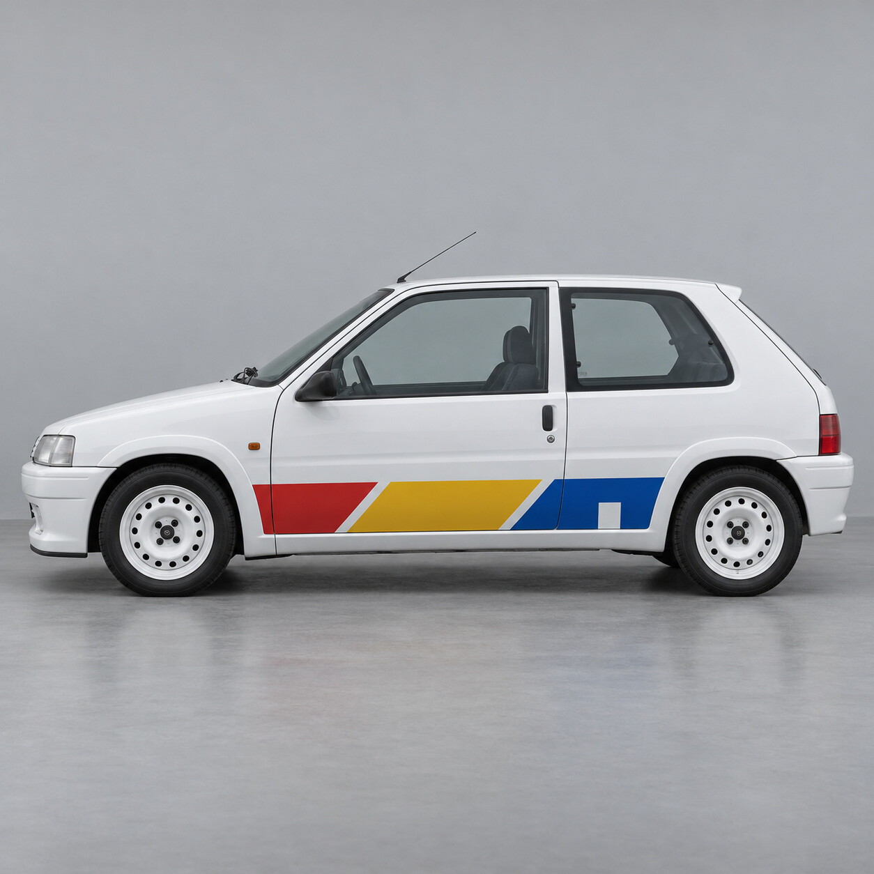 Rallye Three Panels S1 Side Vinyl Decal Sticker for Peugeot 106 1993-1996