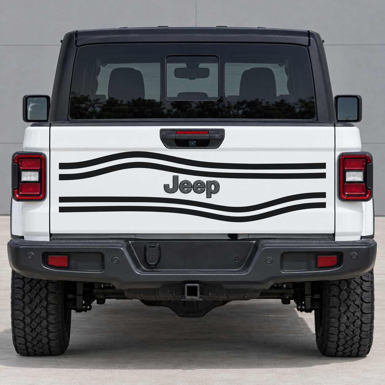 Open Contour Corridor Texas Trail Tailgate Vinyl Decal Sticker for Jeep Gladiator 2023