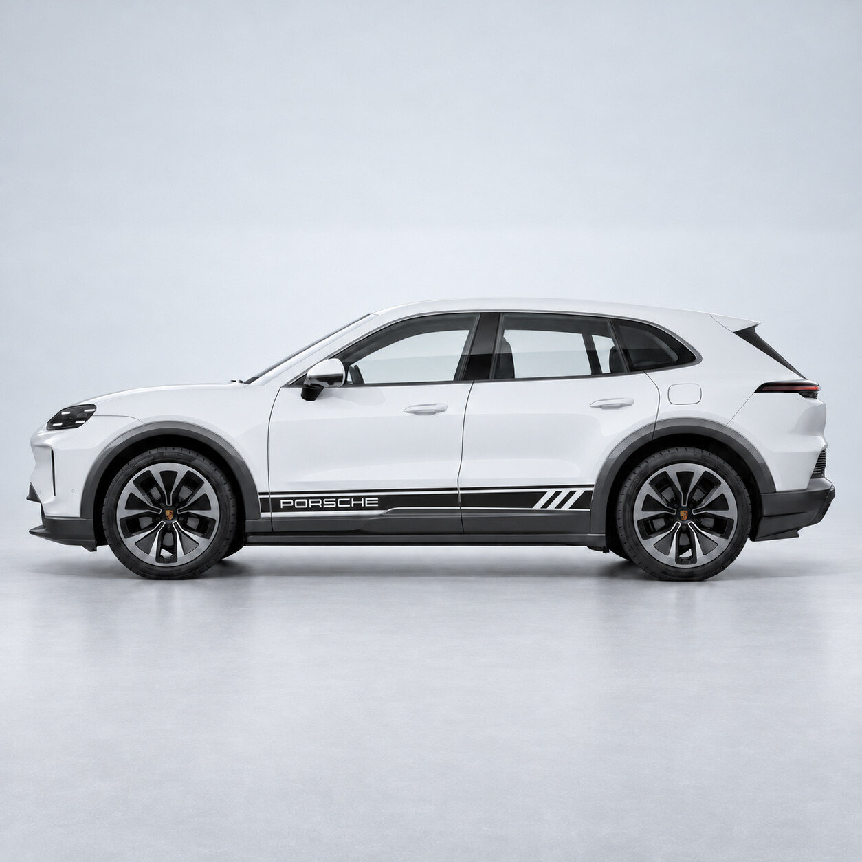 Racing Style Stripes Side Vinyl Decal Sticker for Porsche Cayenne Electric