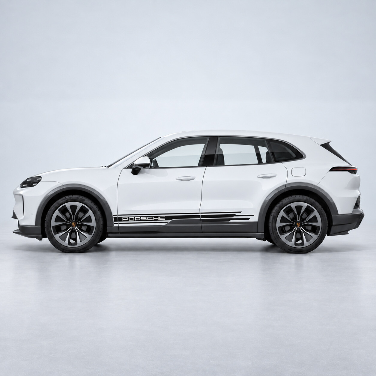 Sport Style Stripes Side Vinyl Decal Sticker for Porsche Cayenne Electric