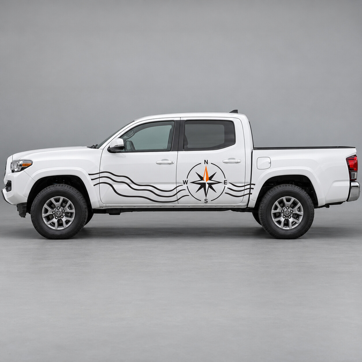 SR5 Compass Contour Sweep Side Vinyl Decal Sticker for Toyota Tacoma 2023