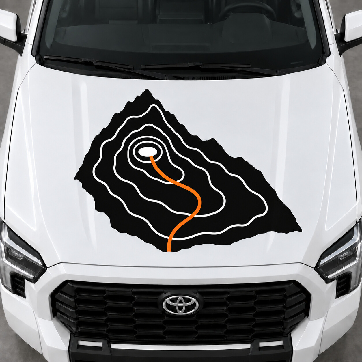 SR5 Topo Peak Hood Vinyl Decal Sticker for Toyota Tundra 2022