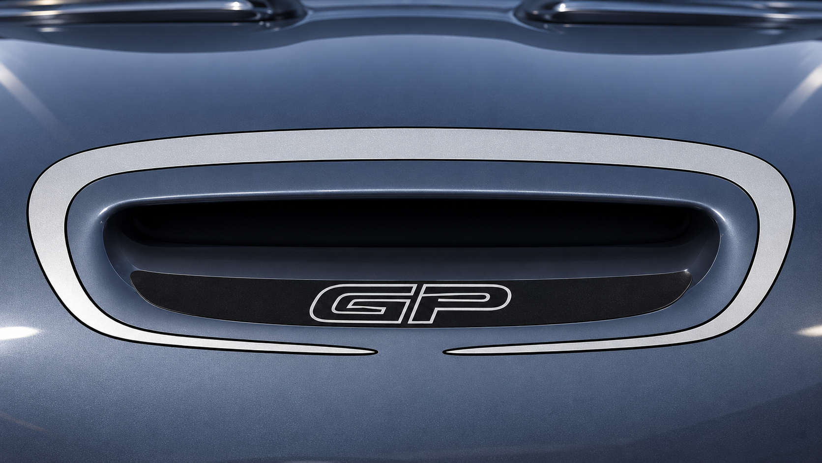 Bonnet Open Bridge GP Hood Scoop Surround 2 colors Hood Vinyl Decal Sticker for MINI Cooper