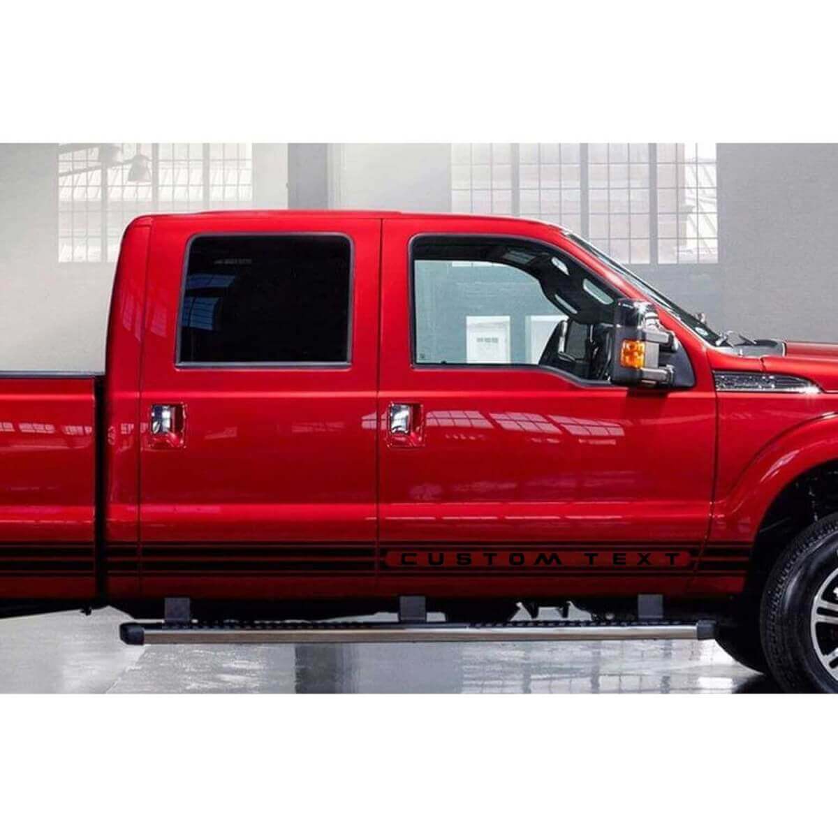 Letttering Stripe Side Vinyl Decal Sticker for Musclecar F-250 Super Duty