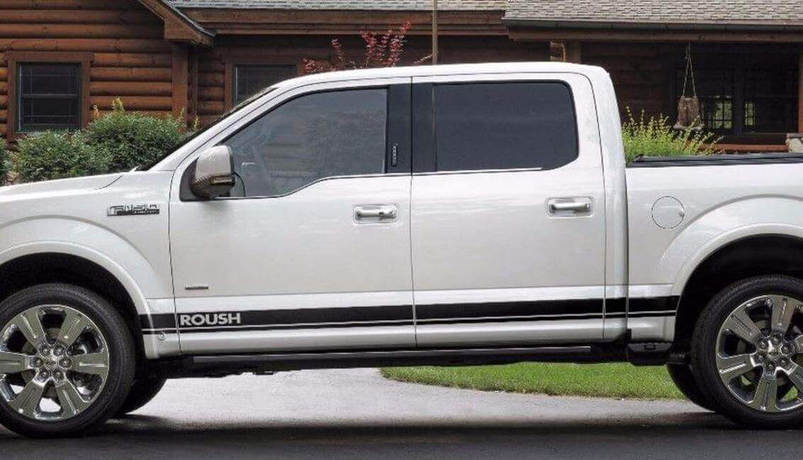 Roush Lettering Side Stripes Vinyl Decal Kit for Musclecar truck 2016