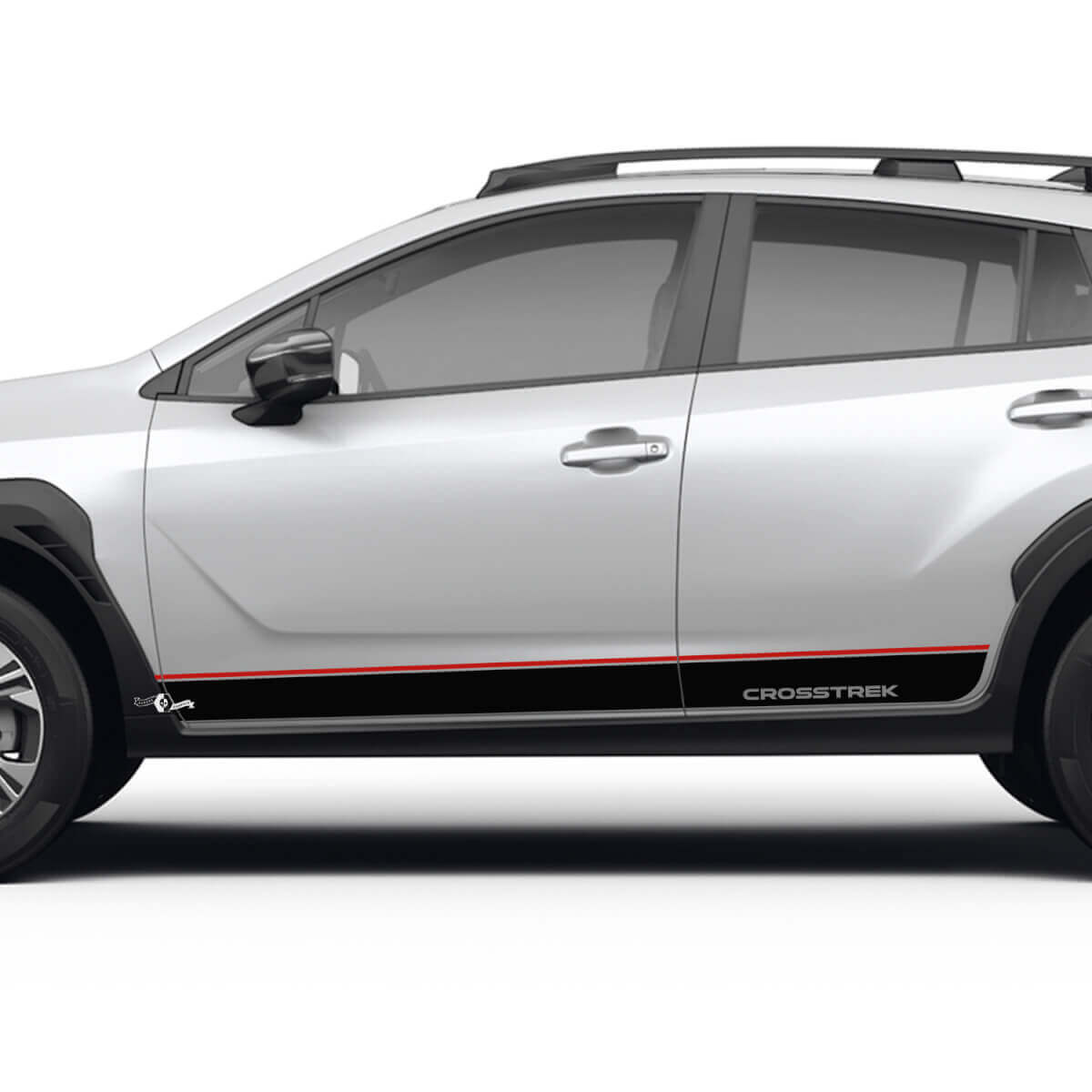 Side Doors Stripes Rocker Panel for Suba Crosstrek Vinyl Decals Stickers Graphics 2 colors
