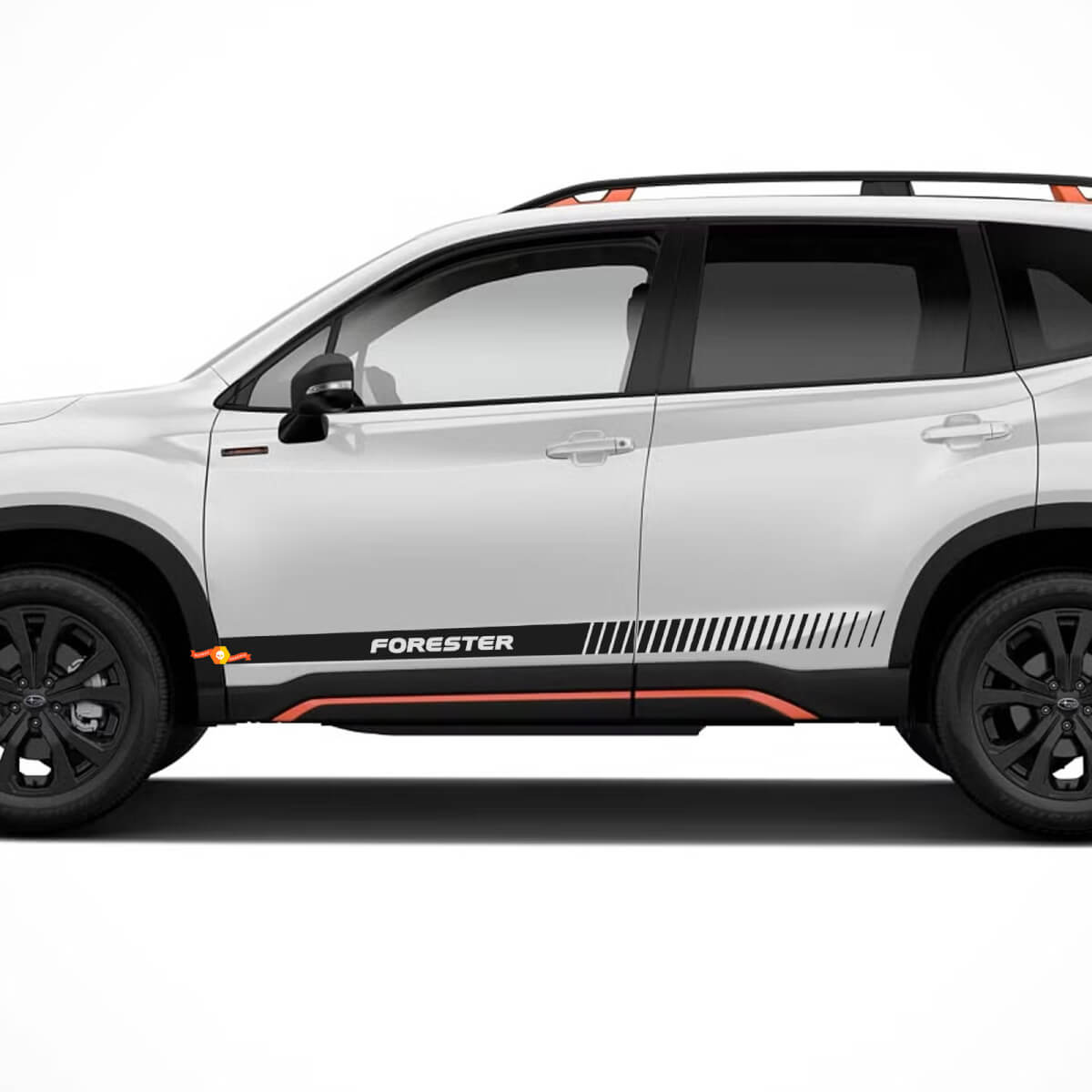 2X Suba FORESTER side skirt stripes vinyl body decal sticker graphics emblem logo