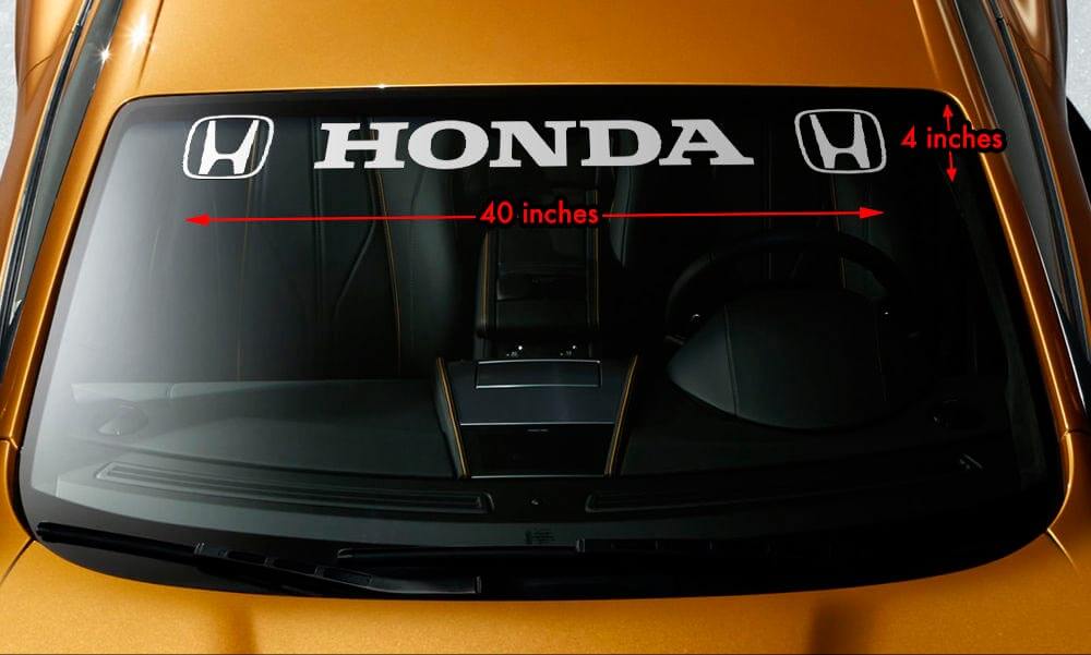 Honda Logo Windshield Vinyl Decal Sticker for Honda Accord