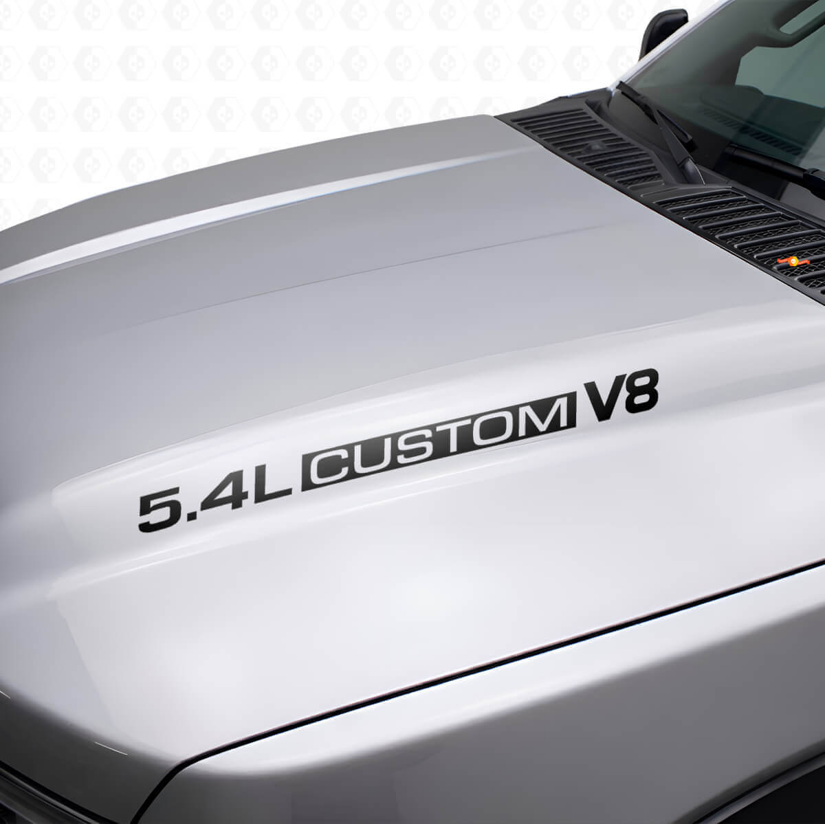 5.4L Custom V8 Hood Vinyl Decals for Musclecar F250/350 Expedition