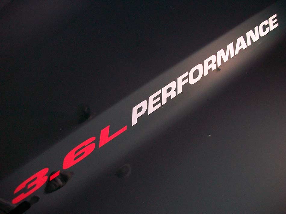 3.6L PERFORMANCE Hood decals 2013 Dodge Ram Truck V6 engine Chevy Camaro