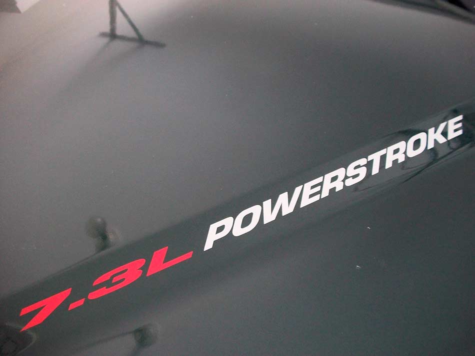 New 7.3L POWERSTROKE Hood sticker emblem style decal Ford F250 F350 Turbo Diesel
