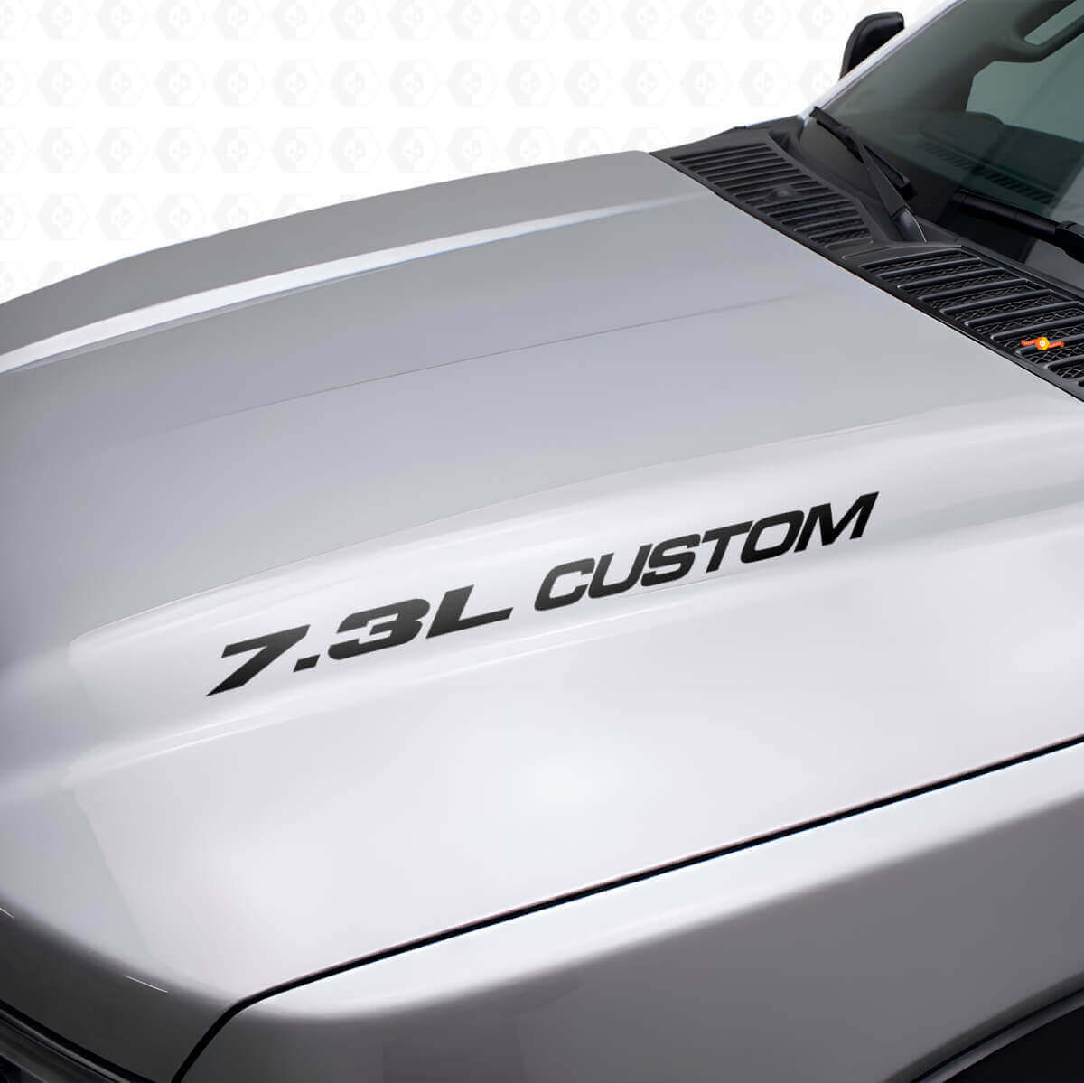 New 7.3L POWERSTROKE Hood sticker emblem style decal Musclecar F250 F350 Turbo Diesel
