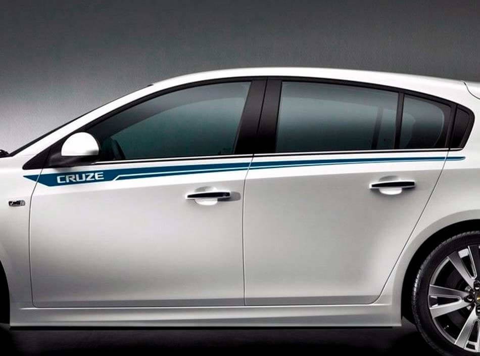 Pinstripe Side Door Vinyl Decal Set For Chevrolet Cruze