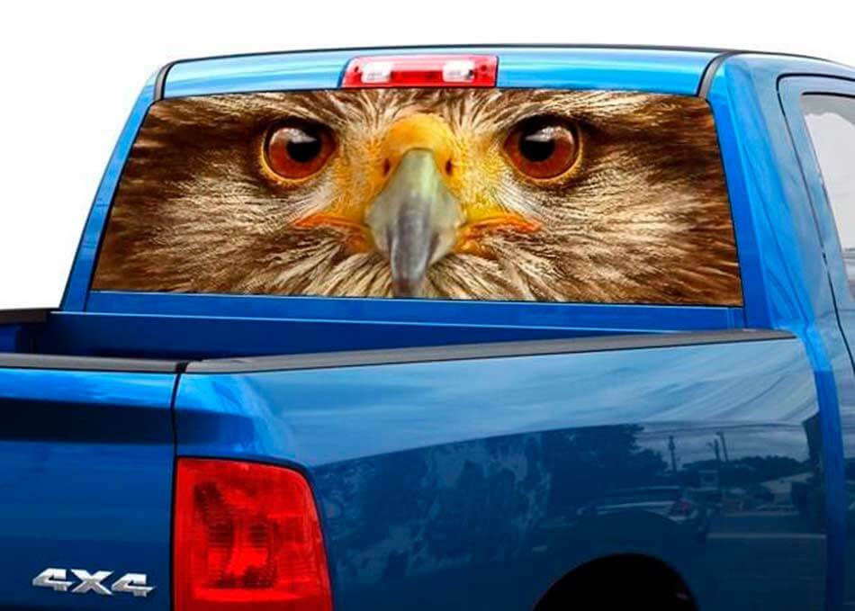 Eagle eyes Rear Window Decal Sticker Pick-up Truck SUV Caruck SUV Car