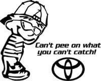Pee on toyota 3