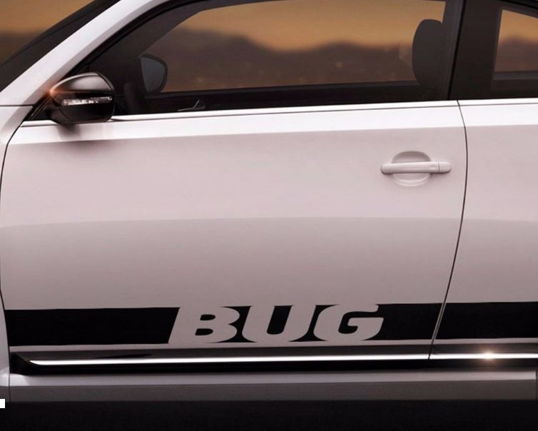 Bug Stripes Side Vinyl Decal Sticker for Volkswagen Beetle 2013-2016