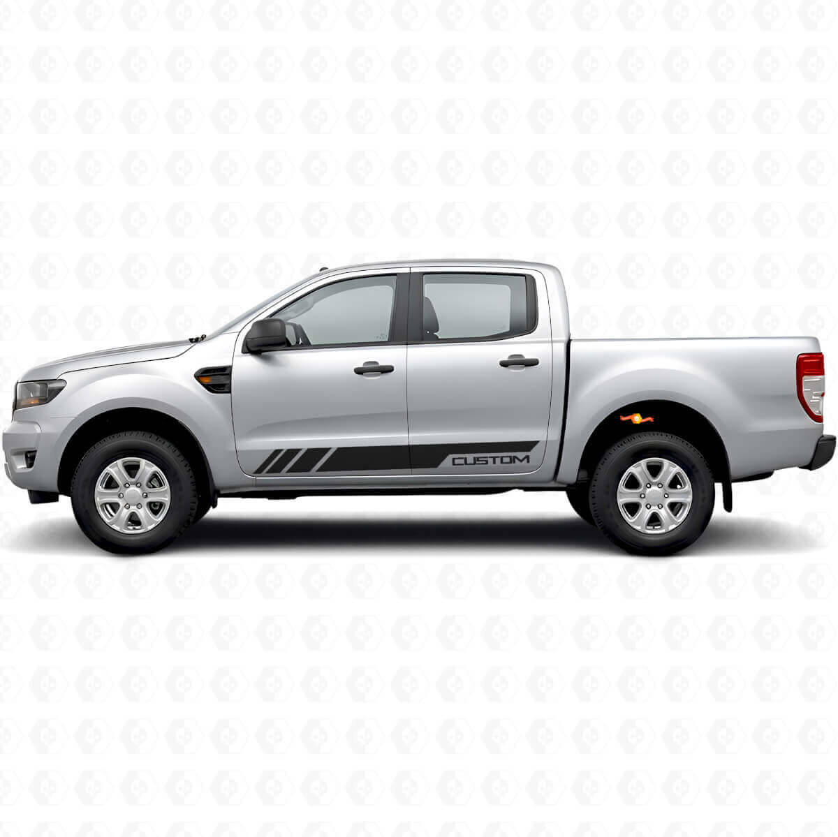 Custom Decorated Side Stripes Vinyl Decal Kit for Musclecar Ranger T6 2011-2017