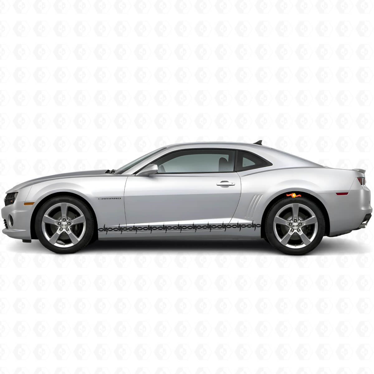 Barbed Wire Side Stripes Vinyl Decals Kit for Dodge Challenger Charger