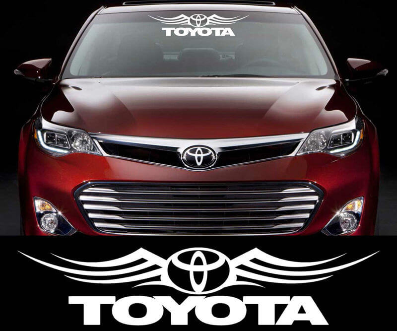 Toyota Racing Decal Sticker Car Window Windshield cars and motorcycles