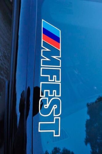 Bimmerfest MFEST bimmer fest Vinyl Stickers Decals fits to e92 e36 e46 F10 F30 M3 M4 Competition BMW
