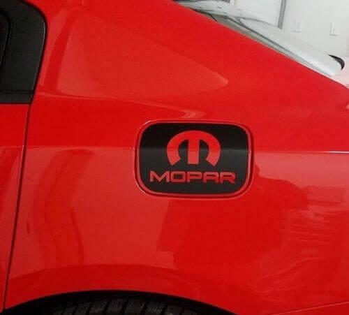 Mopar Petrol Door Vinyl Overlay Decal Sticker for Dodge Charger 2011+