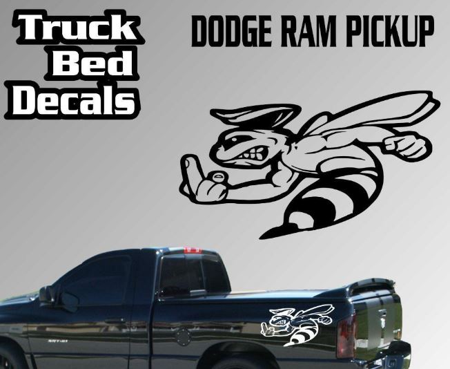 Funny Dodge Ram Truck Bed Decal Sticker Dodge Ram 1500 2500 3500 Super Bee Scat
