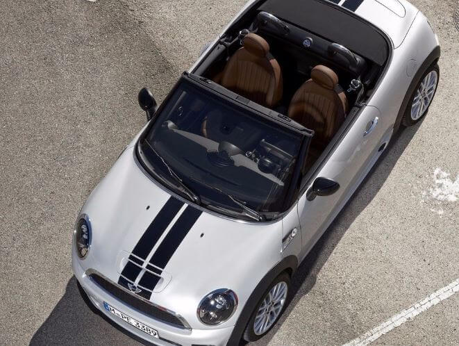 Dual Stripes Hood & Trunk Vinyl Decal Kit for MINI Cooper Roadster 