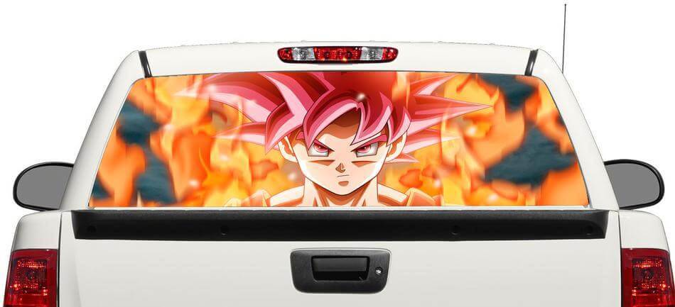 Dragon Ball super goku Rear Window Decal Sticker Pick-up Truck SUV Car 3