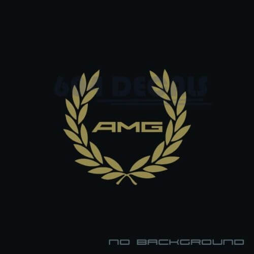 AMG Racing Wreath Decal Sticker logo C300 Mercedes Benz 4matic S63 C63S Pair
