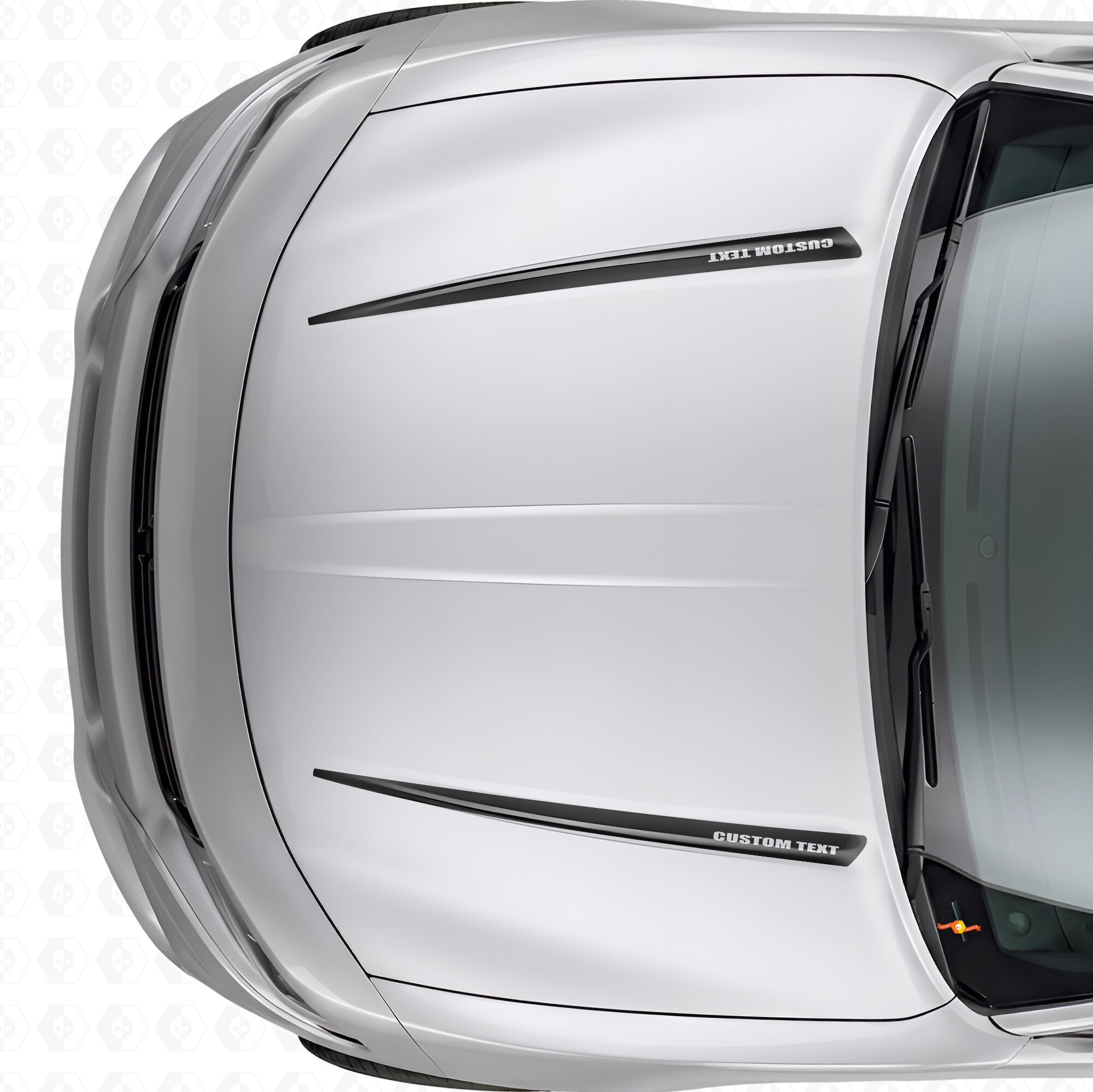 Dual Custom Stripes Hood Vinyl Decal Sticker for Dodge Charger 2015-2026