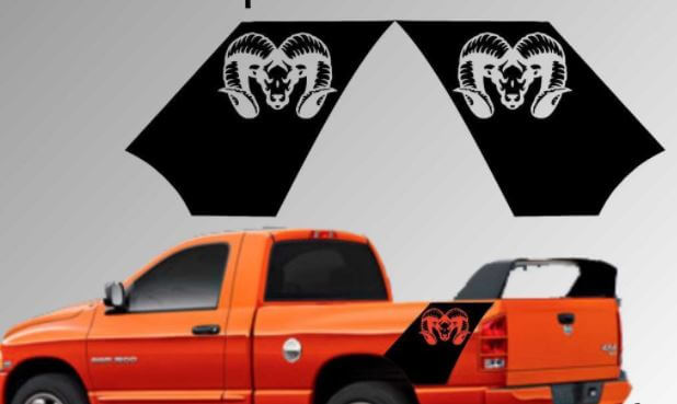 Dodge Ram Truck Bed Daytona Style Vinyl Decal Sticker 1500 2500 3500 All Years
