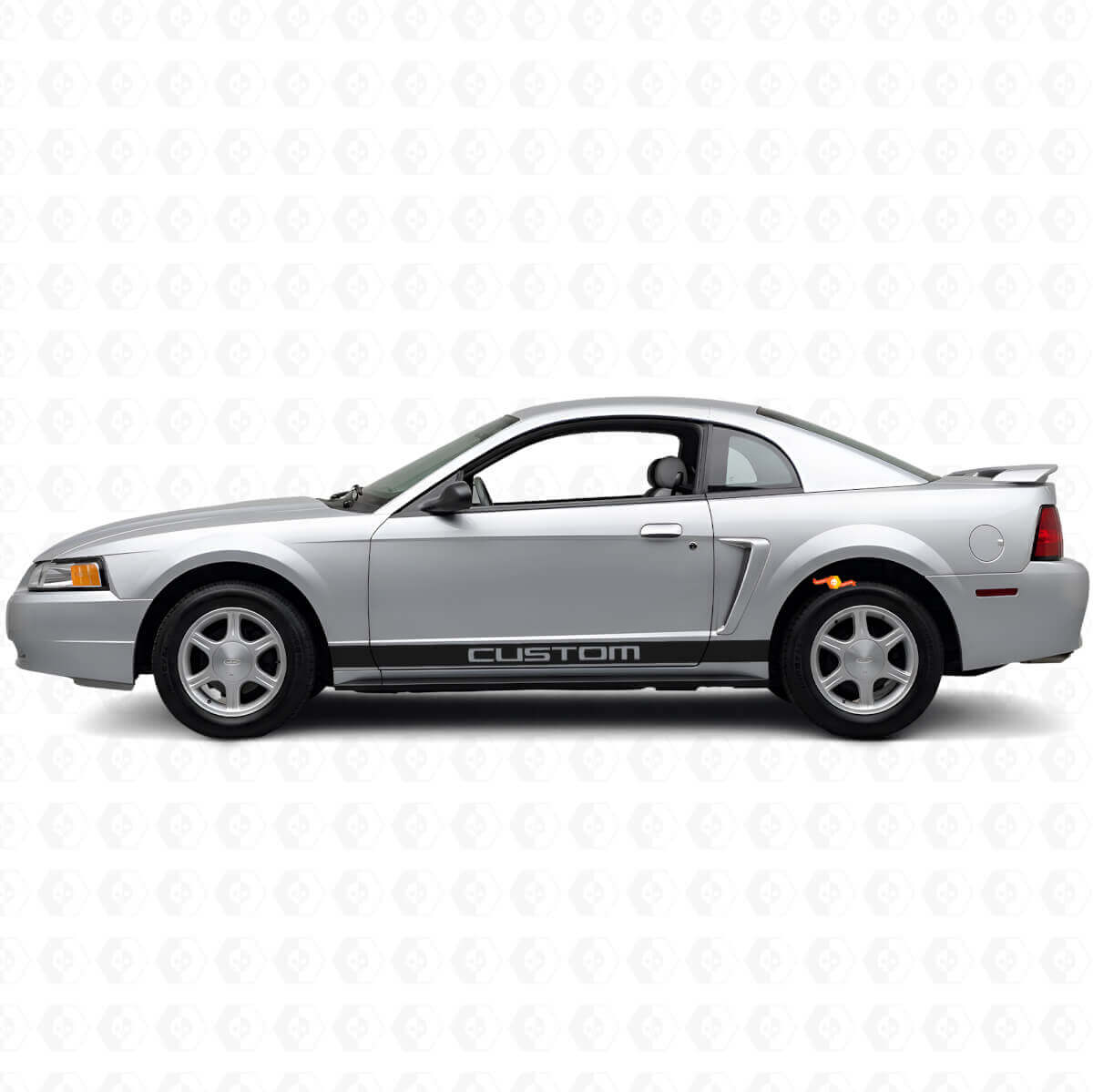 Custom Rocker Panel Stripe Vinyl Decal Kit for Musclecar Mustang 1994-2004