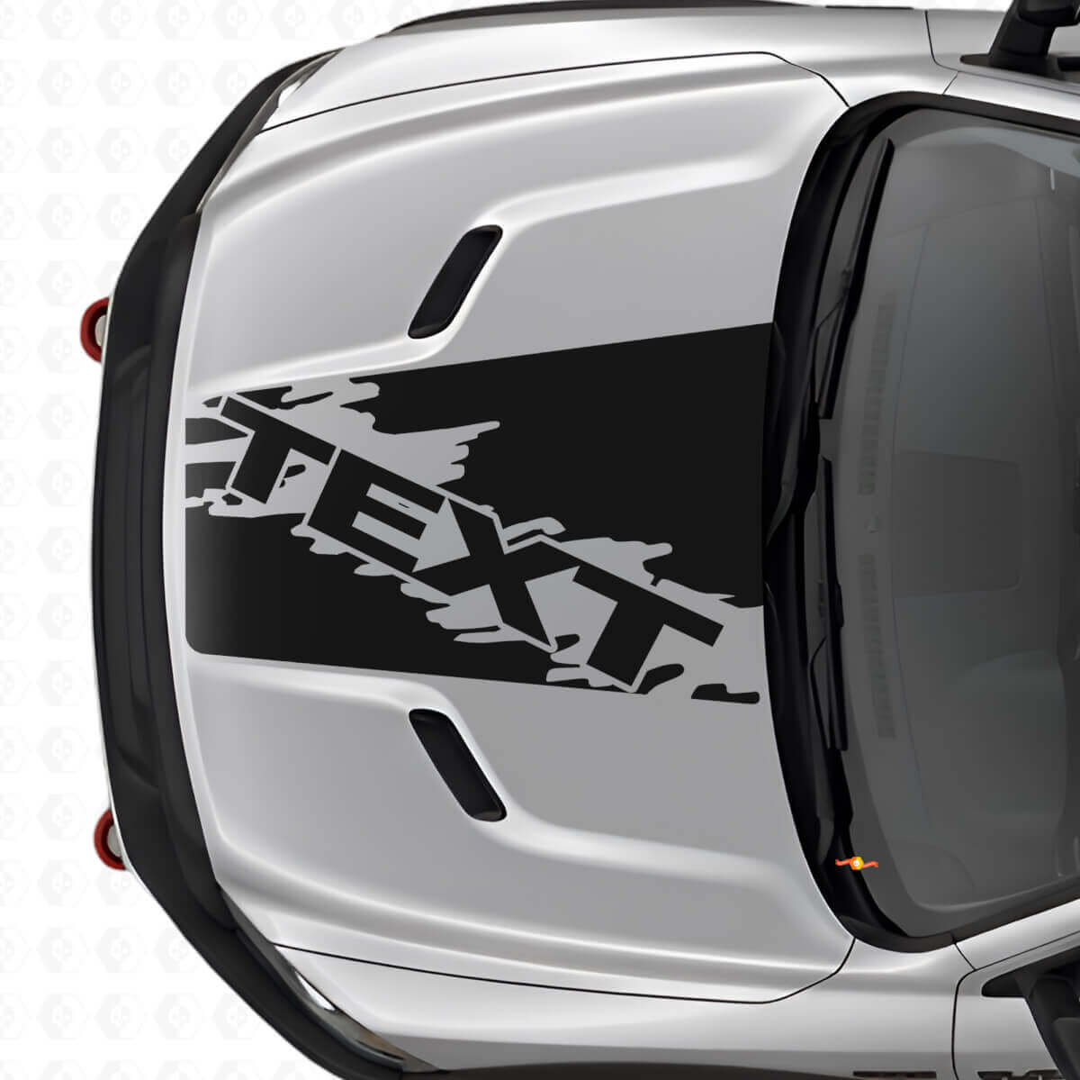 Custom Splash Style Hood Stripe Vinyl Decal for Dodge Ram SUV