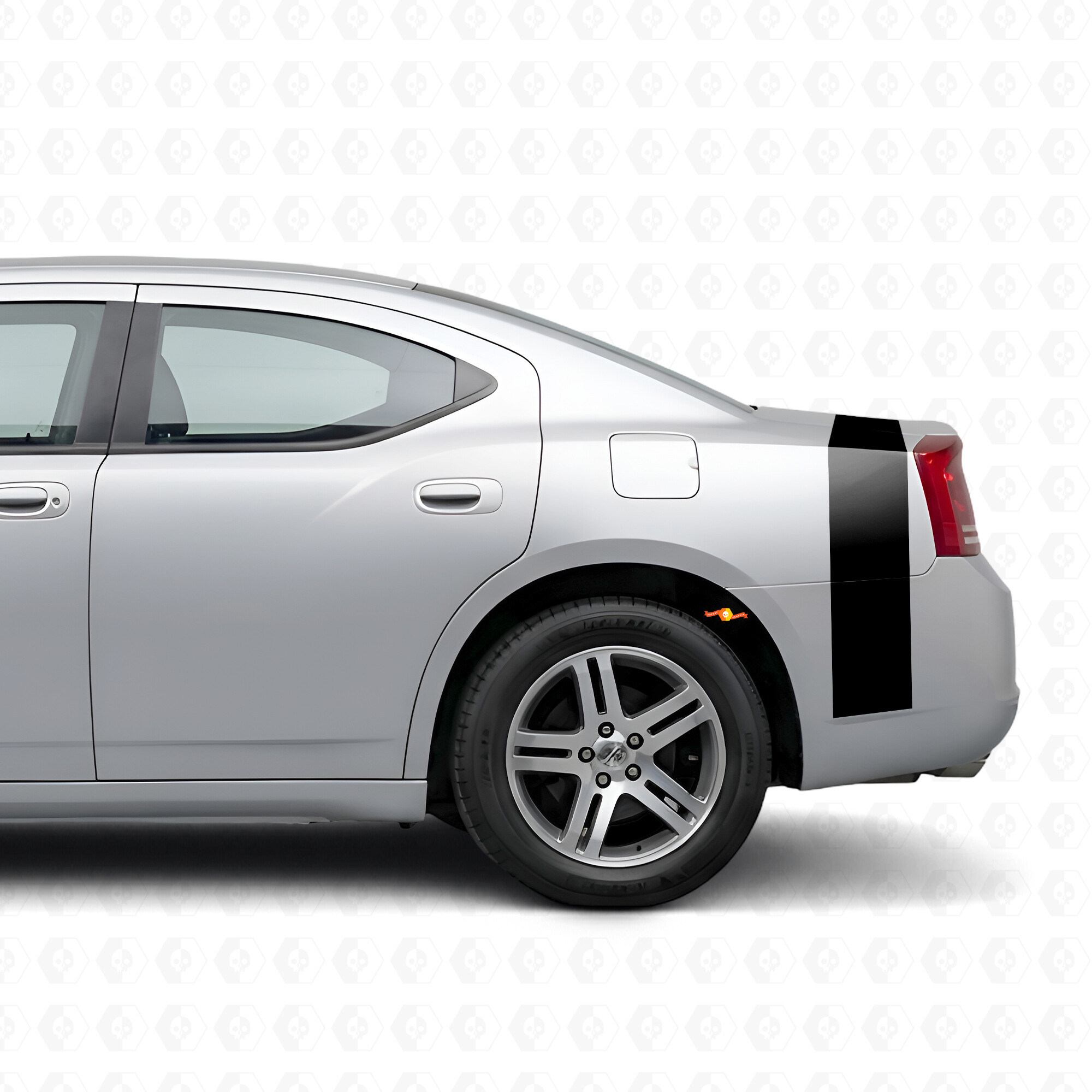 Accent Stripe Bedside Trunk Vinyl Decal Sticker for Dodge Charger 2006-2010