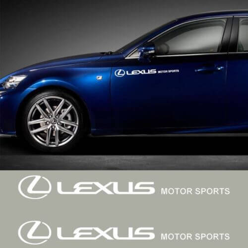 Lexus Motor Sports Side Door Vinyl Decal for Lexus Cars