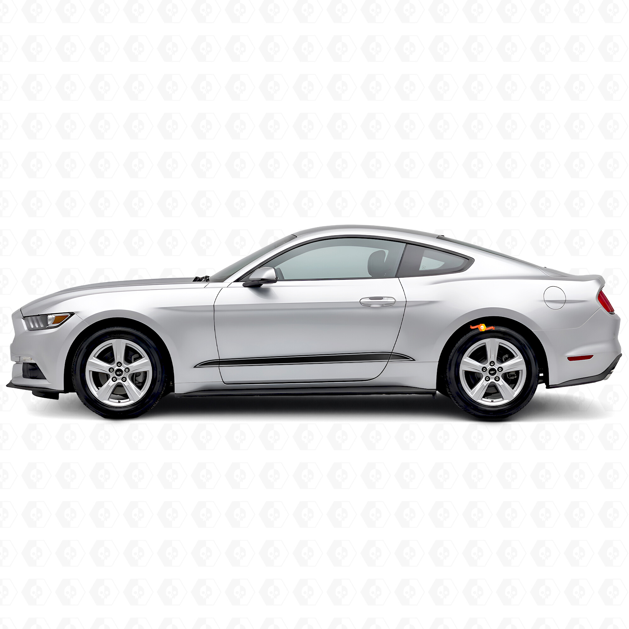 Outline Stripes Lower Side Vinyl Decal Kit for Musclecar Musclecarmodel 2015-2020