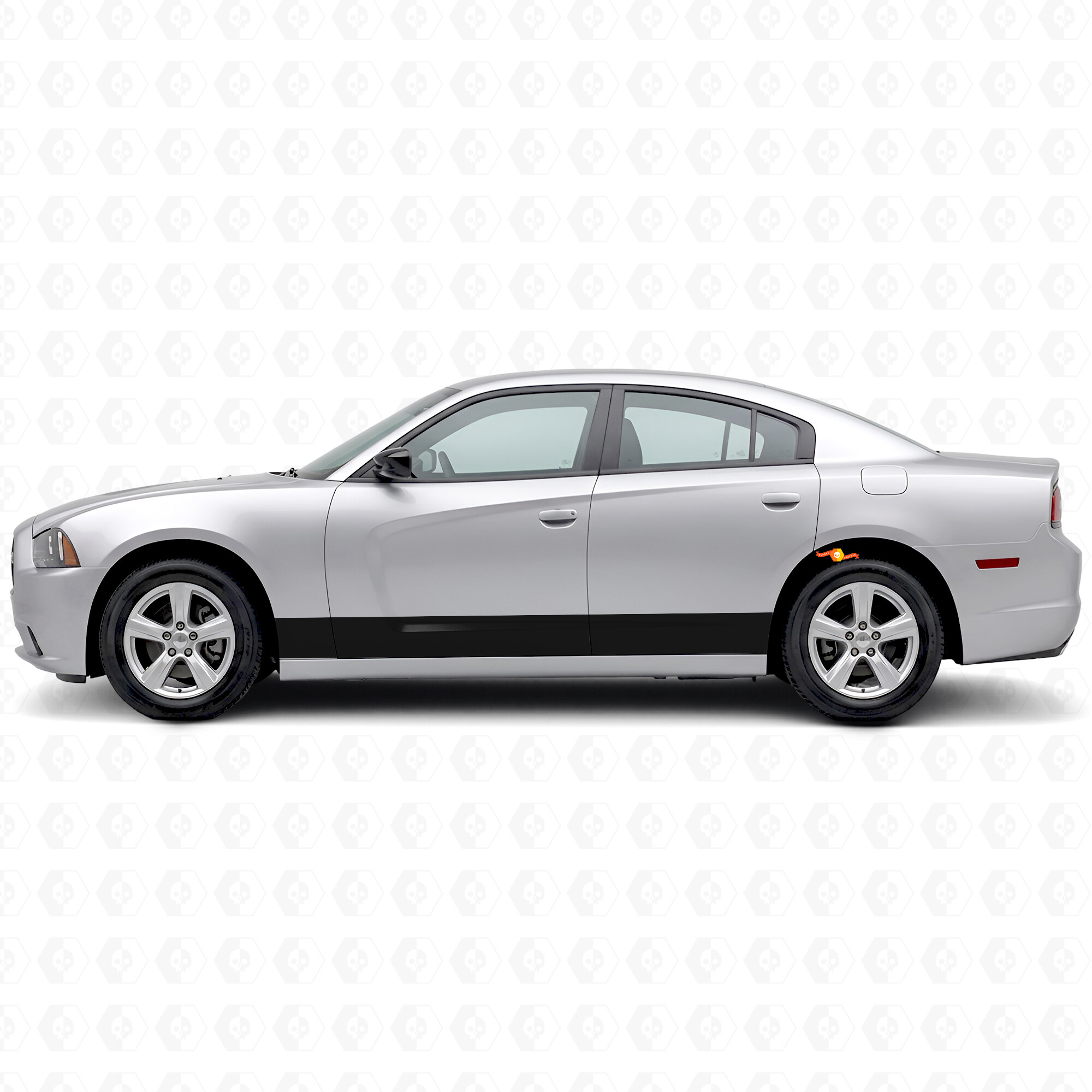 Accent Stripes Rocker Panel Vinyl Decal Sticker for Dodge Charger 2006-2010