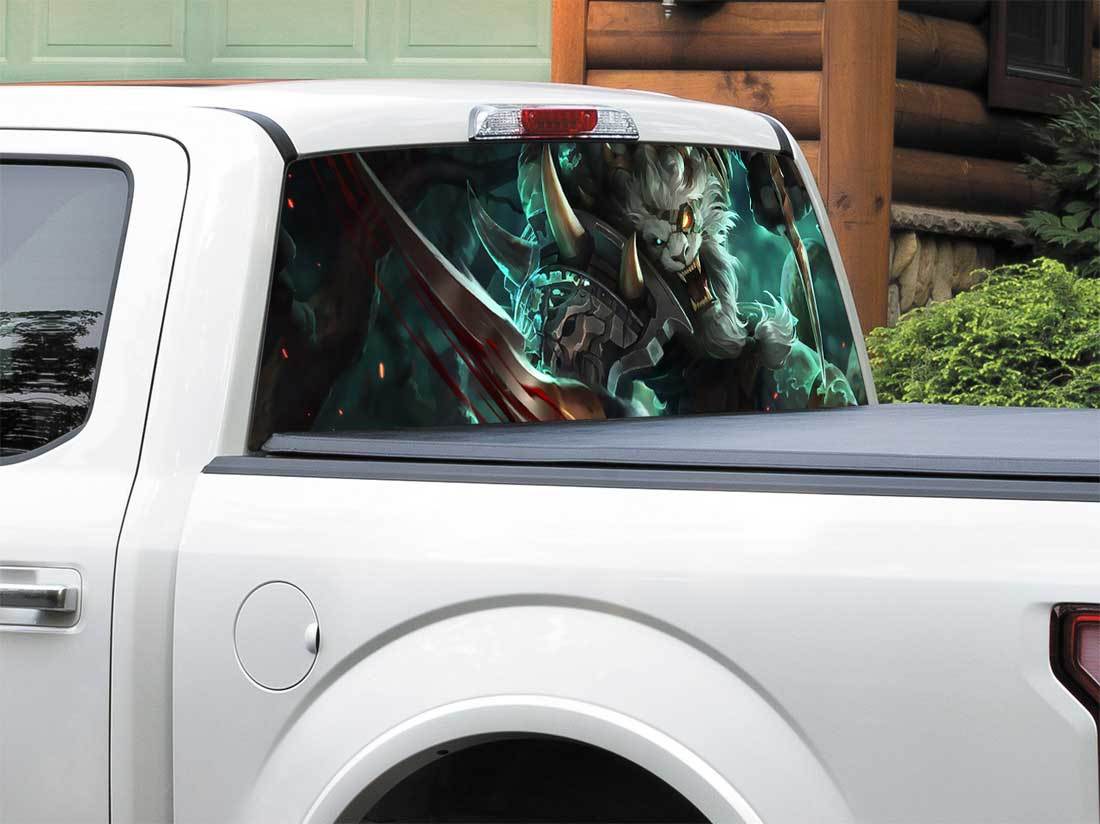 League Of Legends Rengar Rear Window Decal Sticker Pick-up Truck SUV Car any size