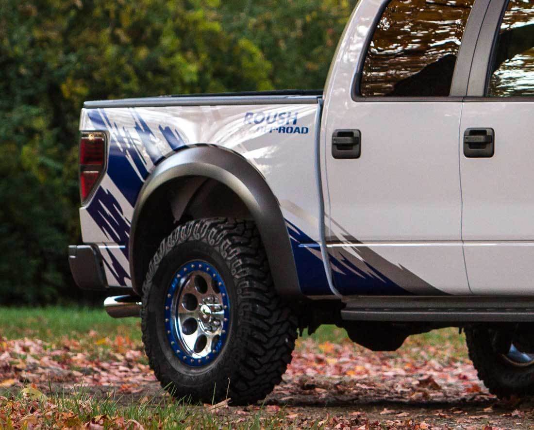 Ford f150 raptor tune roush off-road performance pickup 2 colors splash decal sticker