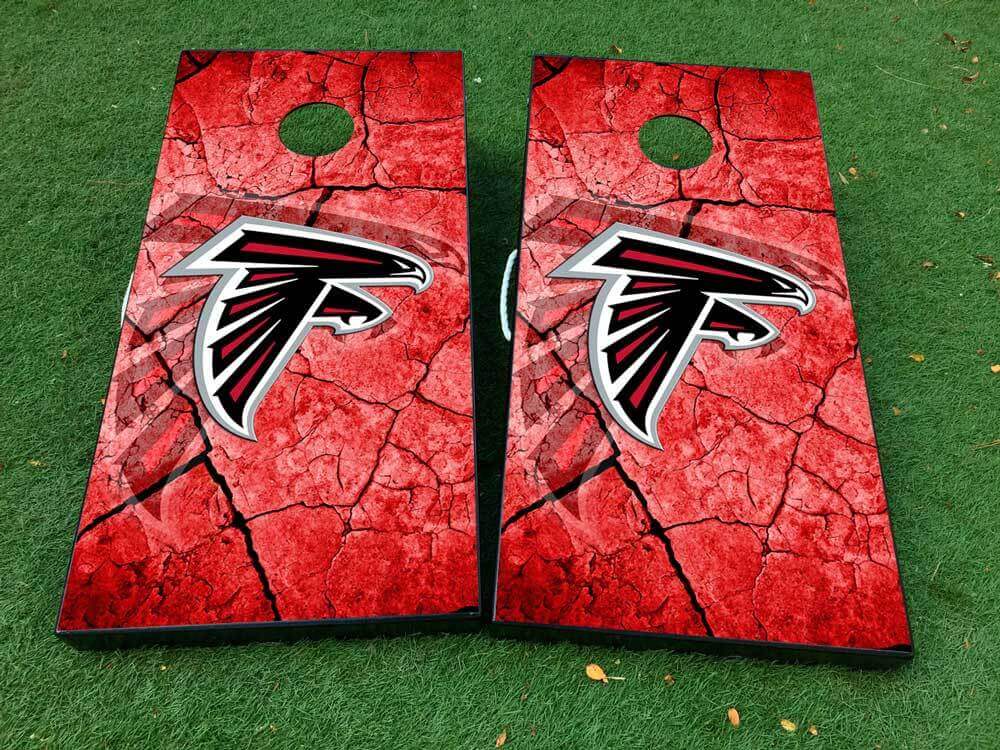 Atlanta Falcons footy Cornhole Board Game Sticker Decal VINYL WRAPS with LAMINATED 2