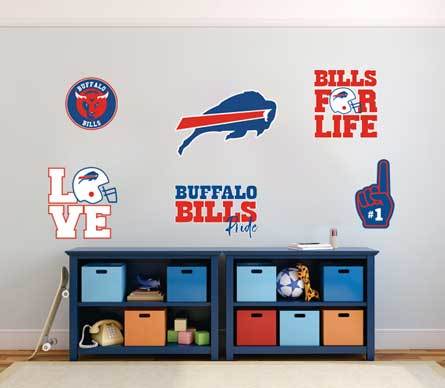 Buffalo Bills professional American football team National Football League (NFL) fan wall vehicle notebook etc decals stickers
