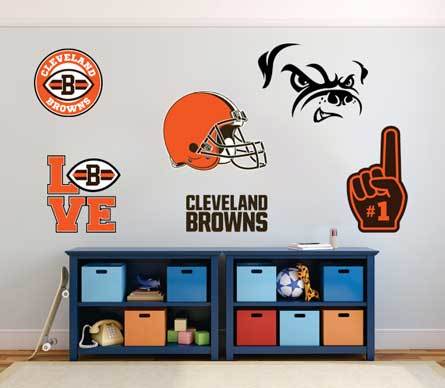 Cleveland Browns American football team National Football League (NFL) fan wall vehicle notebook etc decals stickers